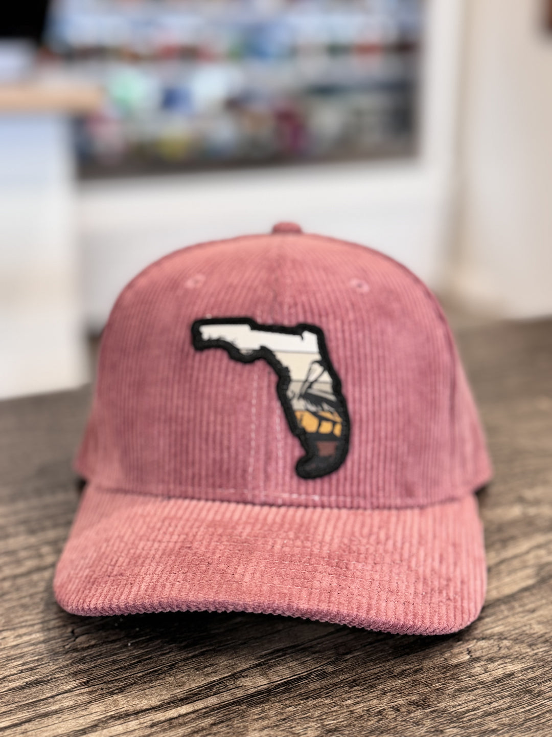 Florida Pelican Corduroy Snapback - Dusty Rose
