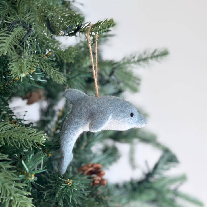 Dolphin Felt Ornament