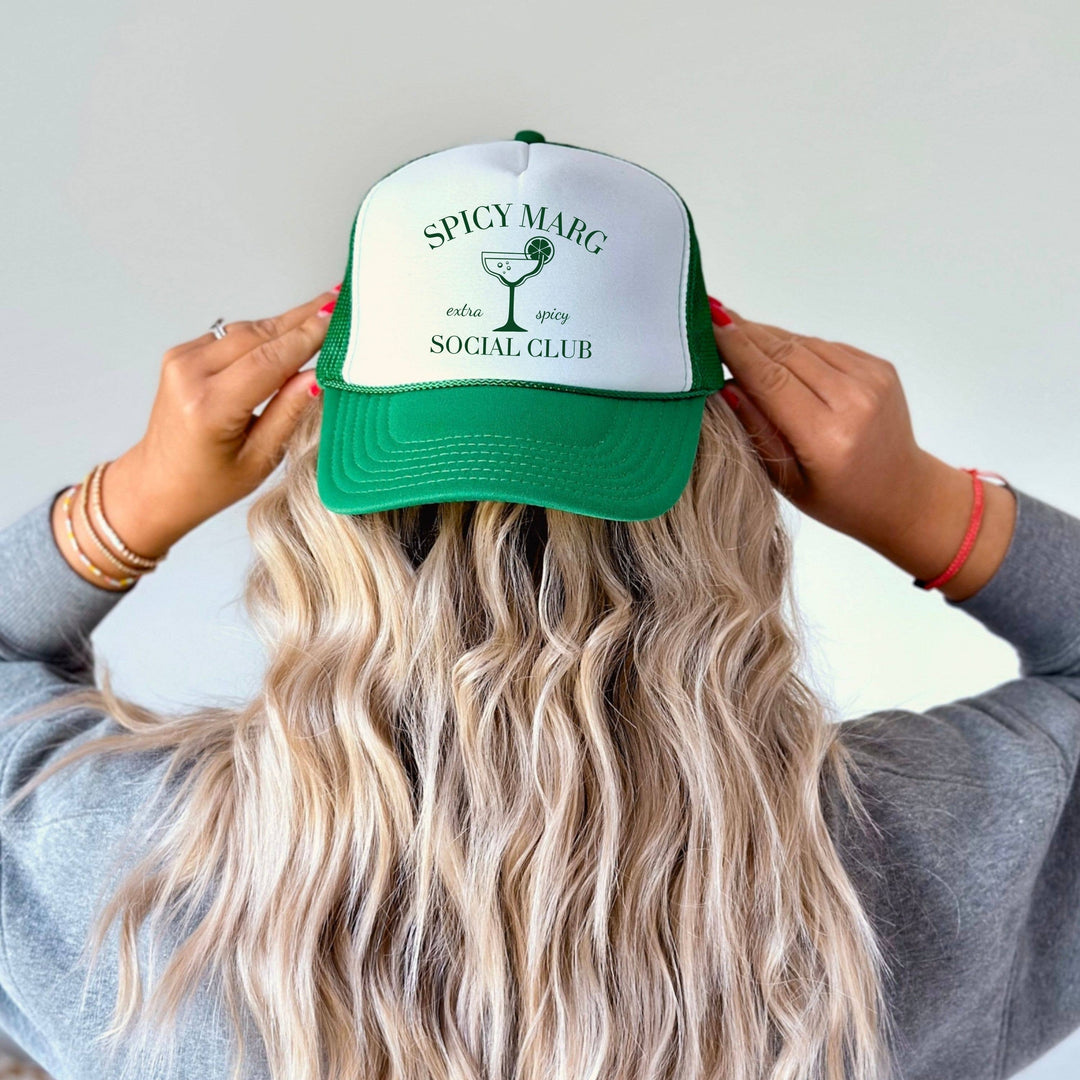 Spicy Margarita Trucker Hat - Green/White