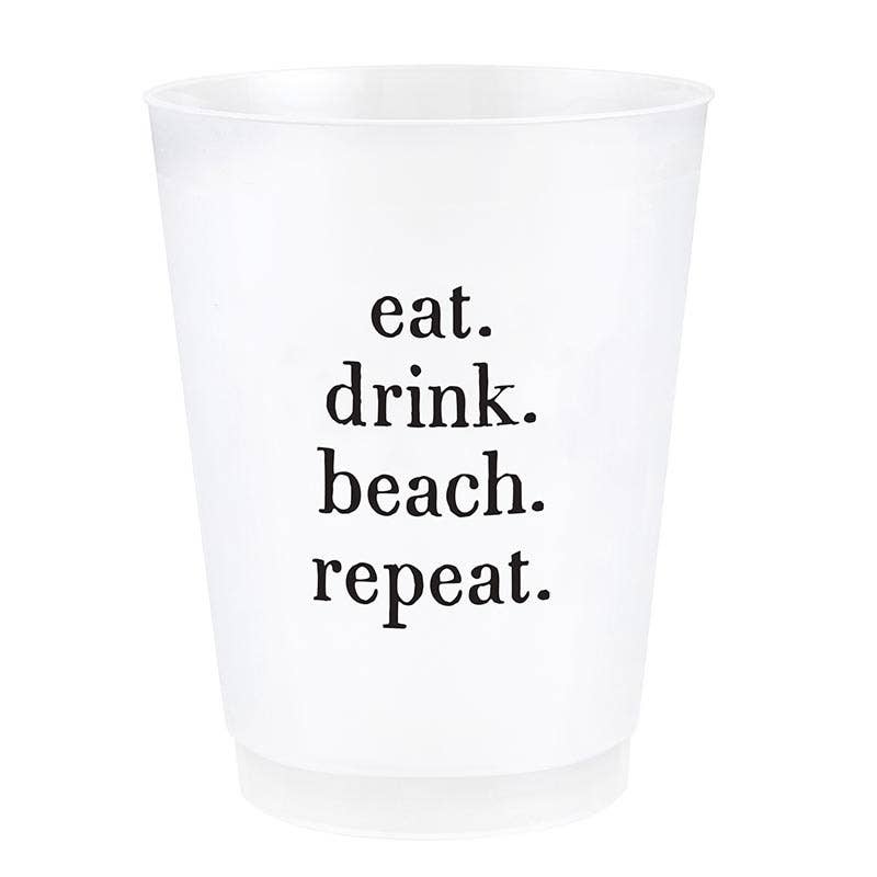 Eat. Drink. Beach. Repeat. Frost Cup