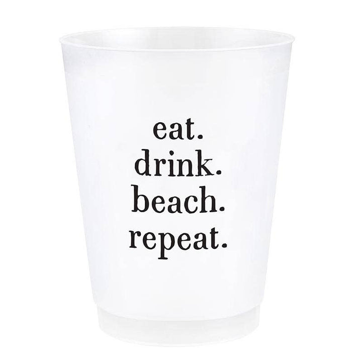 Eat. Drink. Beach. Repeat. Frost Cup
