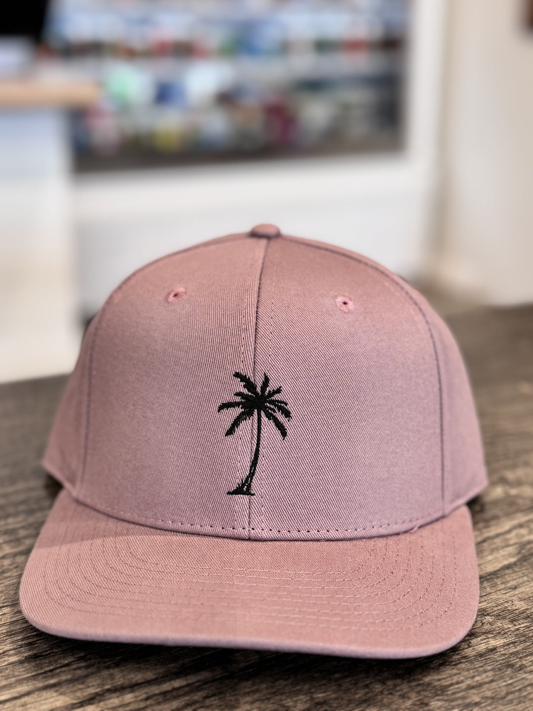 Lone Palm Adjustable Hat - Dusty Rose