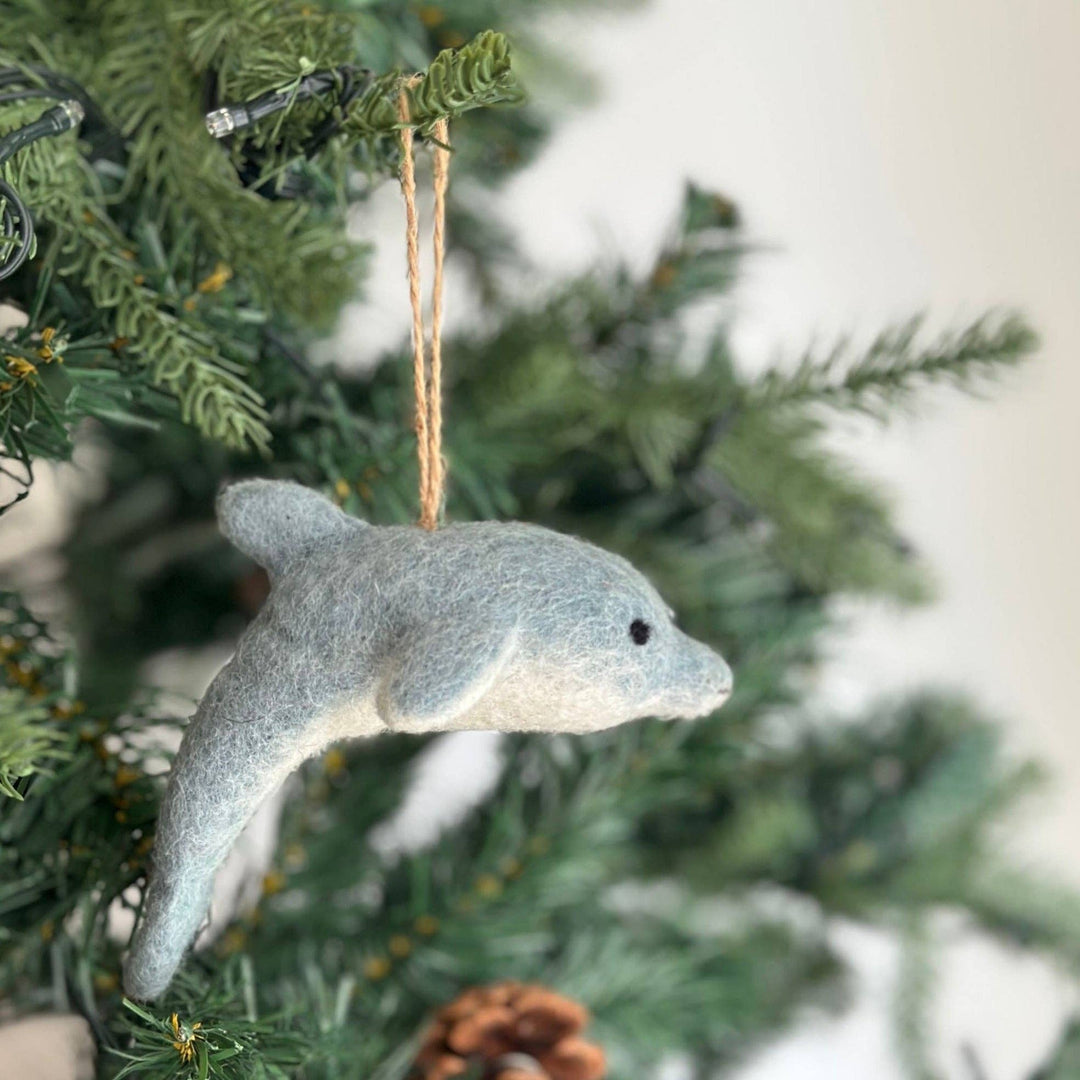 Dolphin Felt Ornament