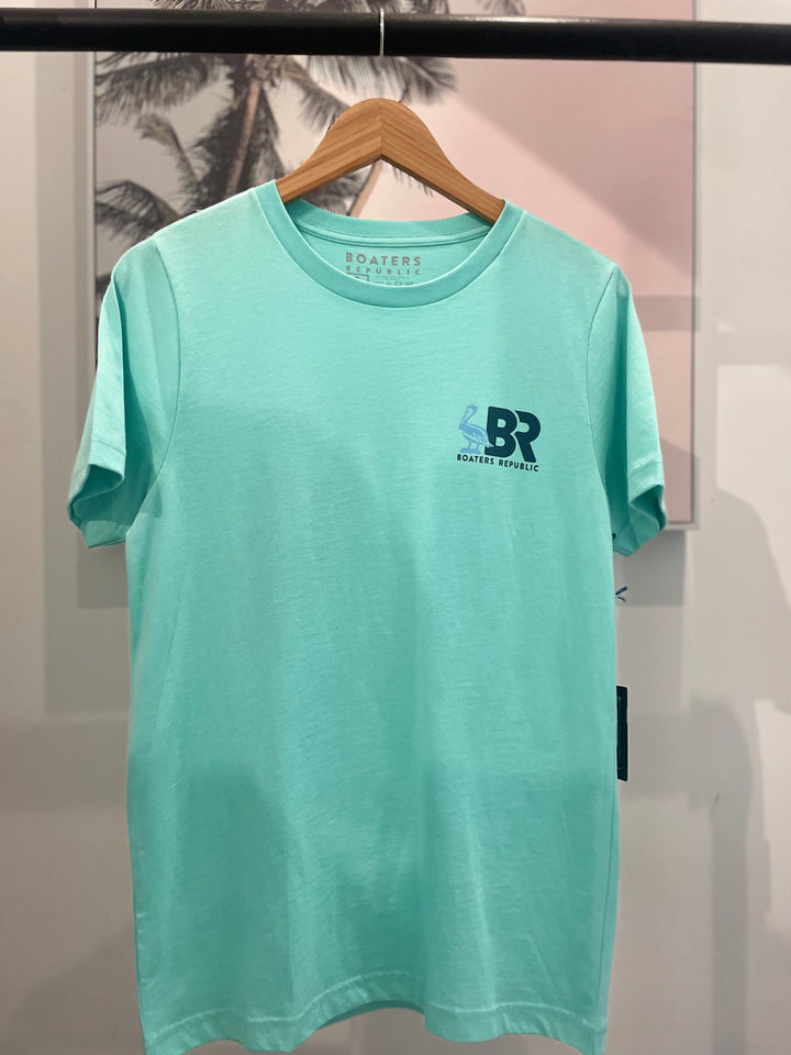 Fl Pelican Pima Cotton S/S - Seafoam
