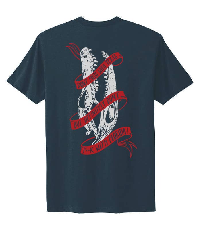 Don't F with Florida Tee - Indigo