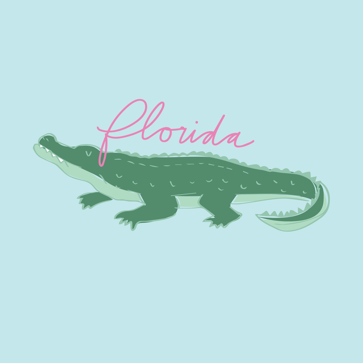 Florida Alligator Sticker
