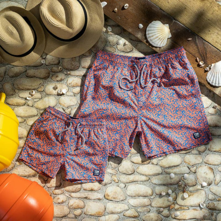 Mid Blue & Orange Coral Trunks