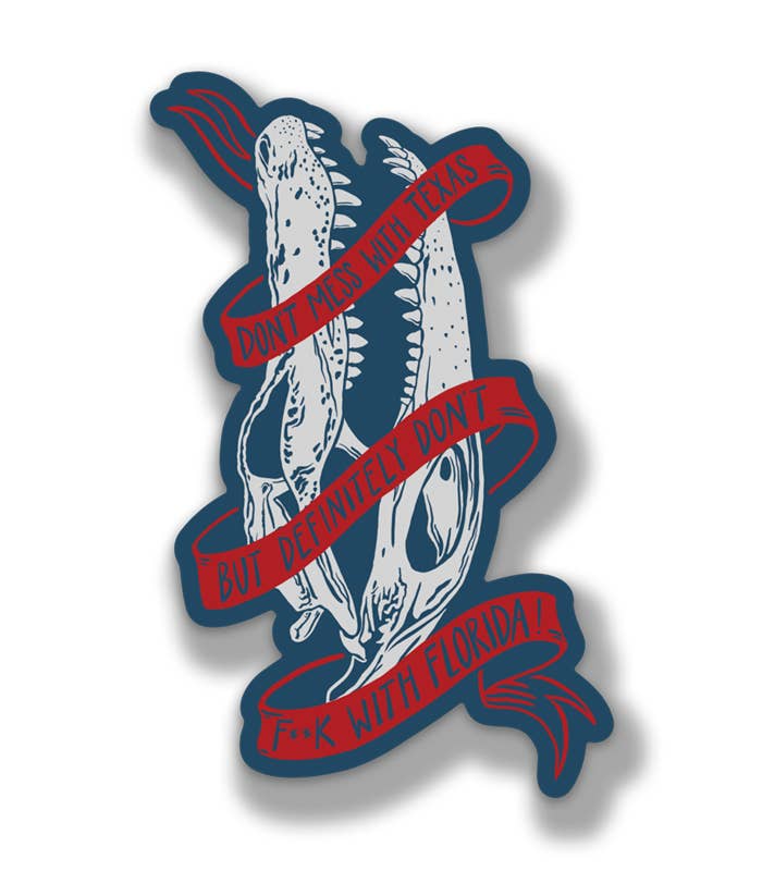 Don't F with Florida Sticker