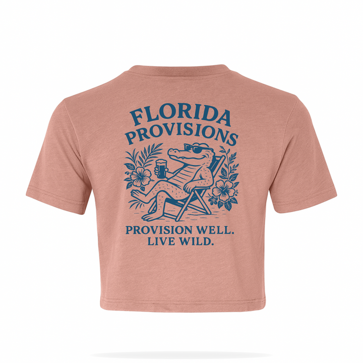 Beach Chair Gator Crop - Dessert Pink