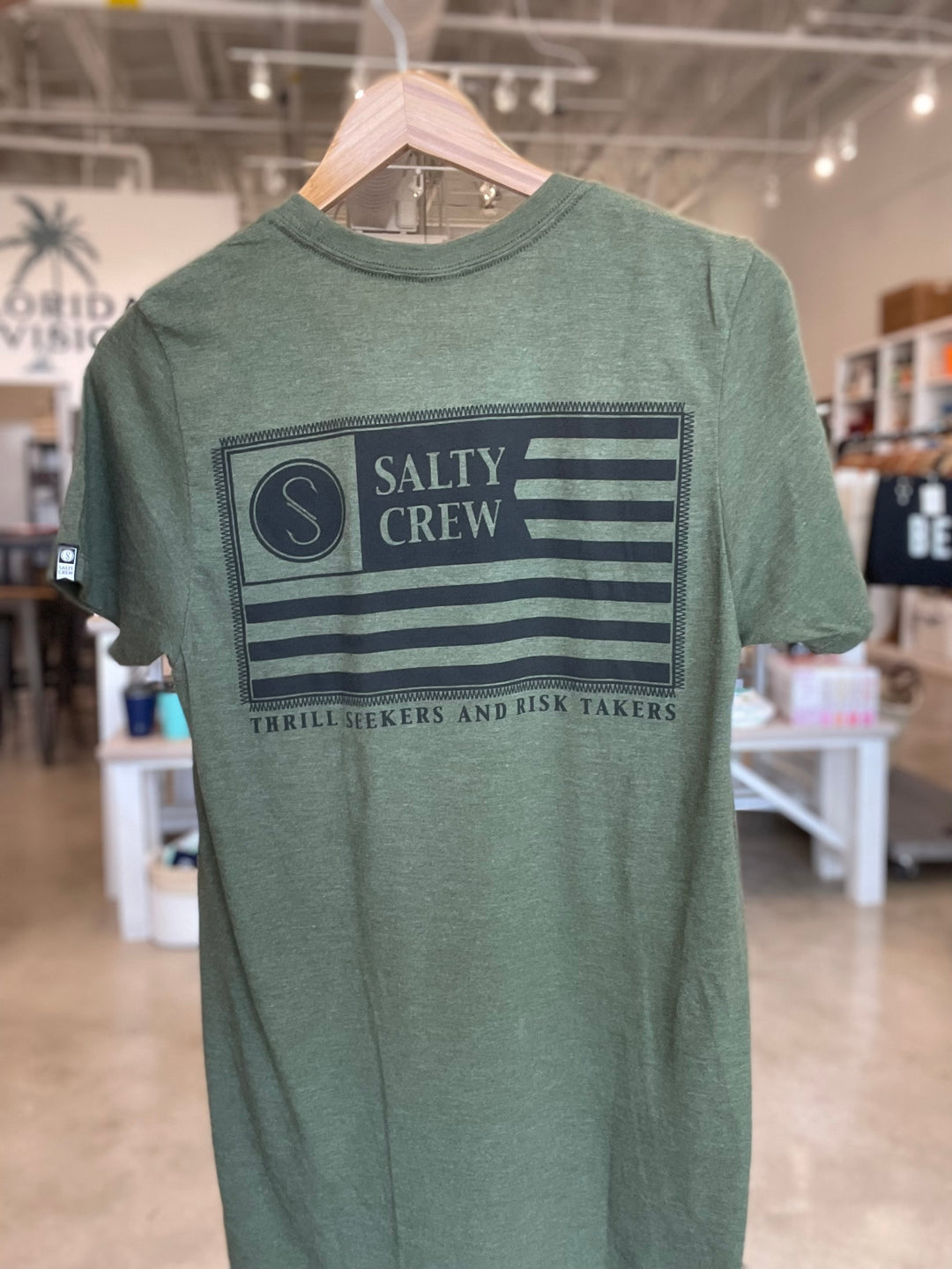 Freedom Flag Grey Classic S/S - Forest Heather