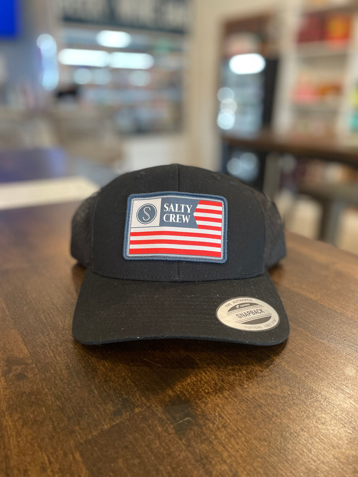 Freedom Flag Retro Trucker - Black