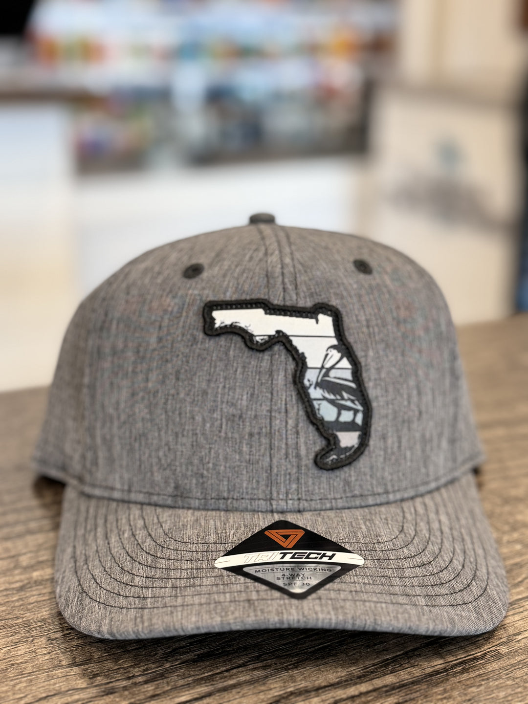 FL Pelican Perf Snapback - Heather Gray Scale