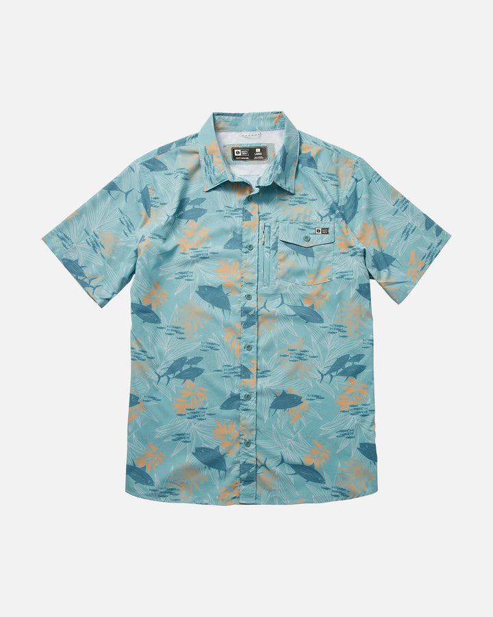 Feeding Frenzy UV Woven - Ocean