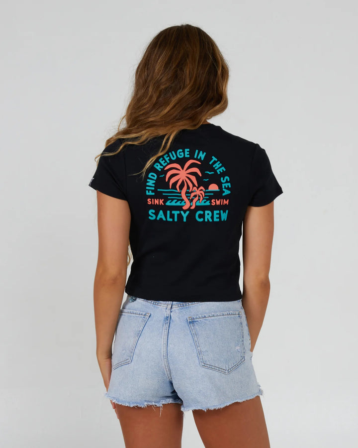 Good Times Baby Tee - Black