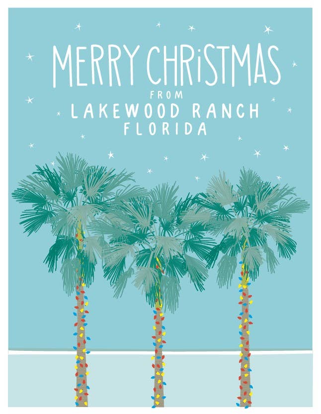 LWR Holiday Palms - Boxed Christmas Cards