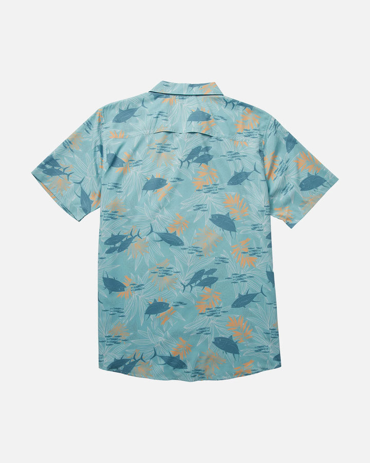 Feeding Frenzy UV Woven - Ocean