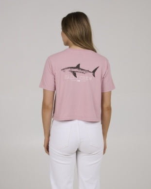 Brother Bruce Crop Tee - Warm Liliac