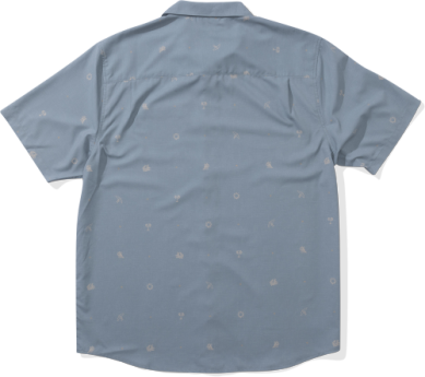 Micro Vibes S/S Tech Woven - Deep Sea