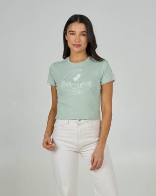 Baja Baby Tee - Meadow Green
