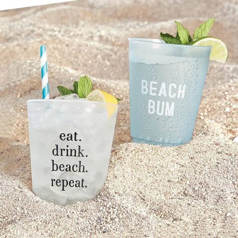Beach Bum Frosted Cups