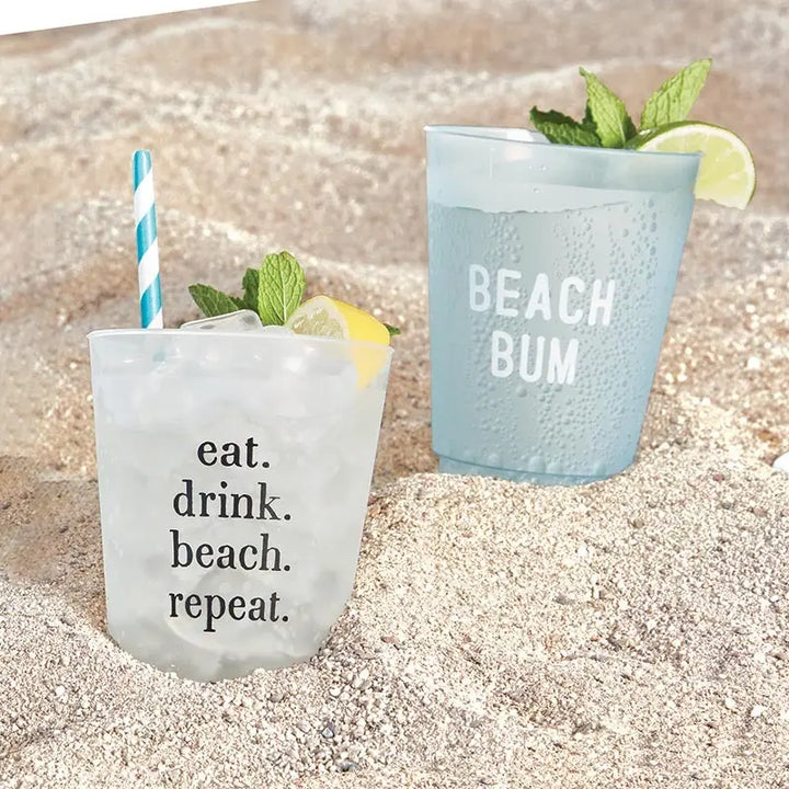 Beach Bum Frosted Cups