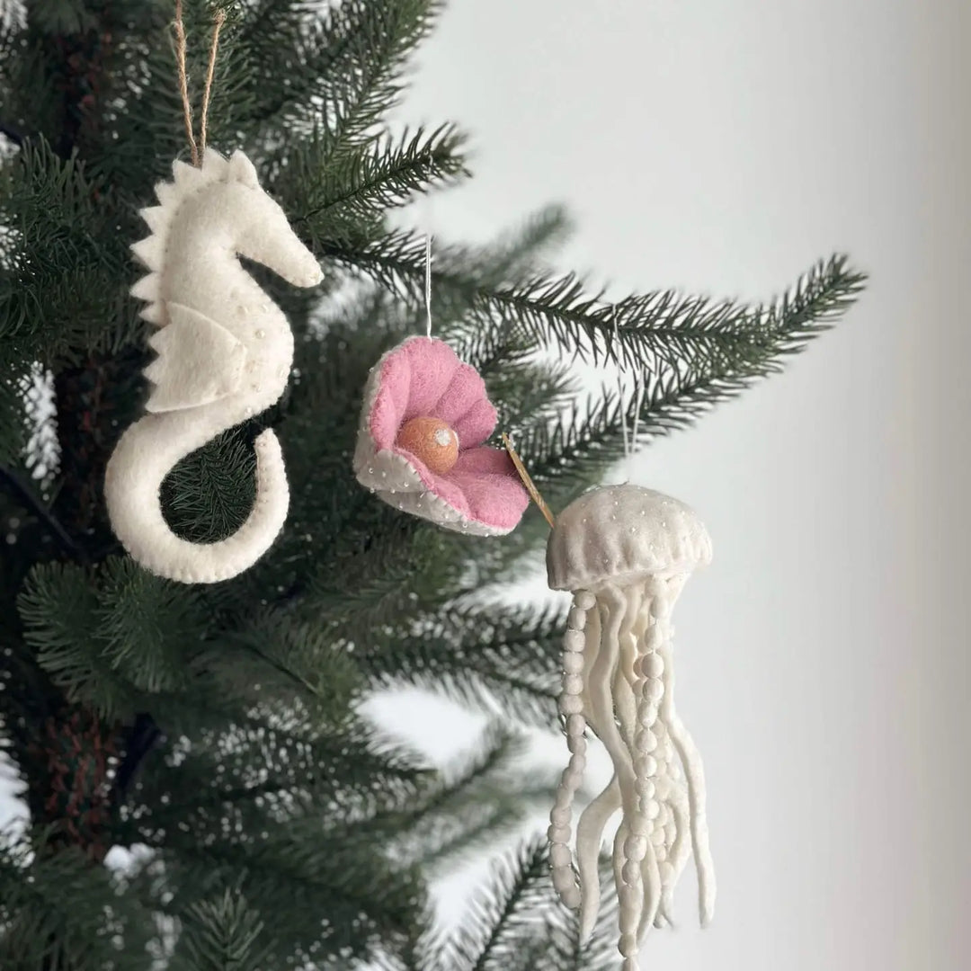 Scallop Felt Ornament