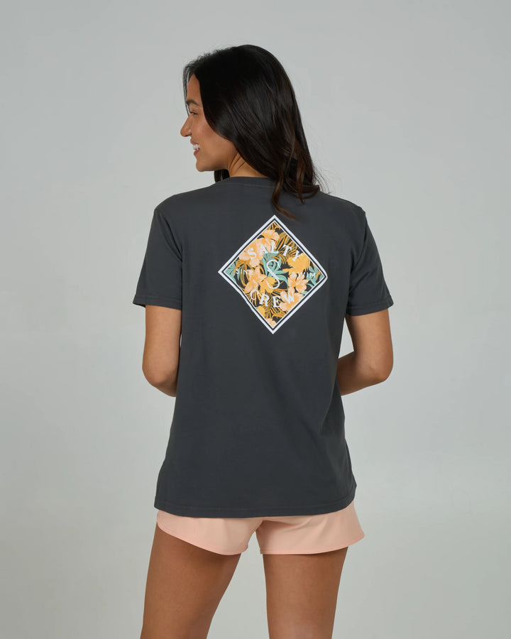 Tippet Fill Boyfriend Tee - Charcoal
