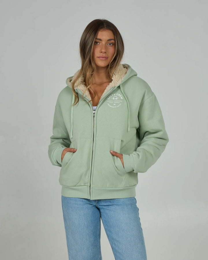 Chompers Zip Hoody - Meadow Green