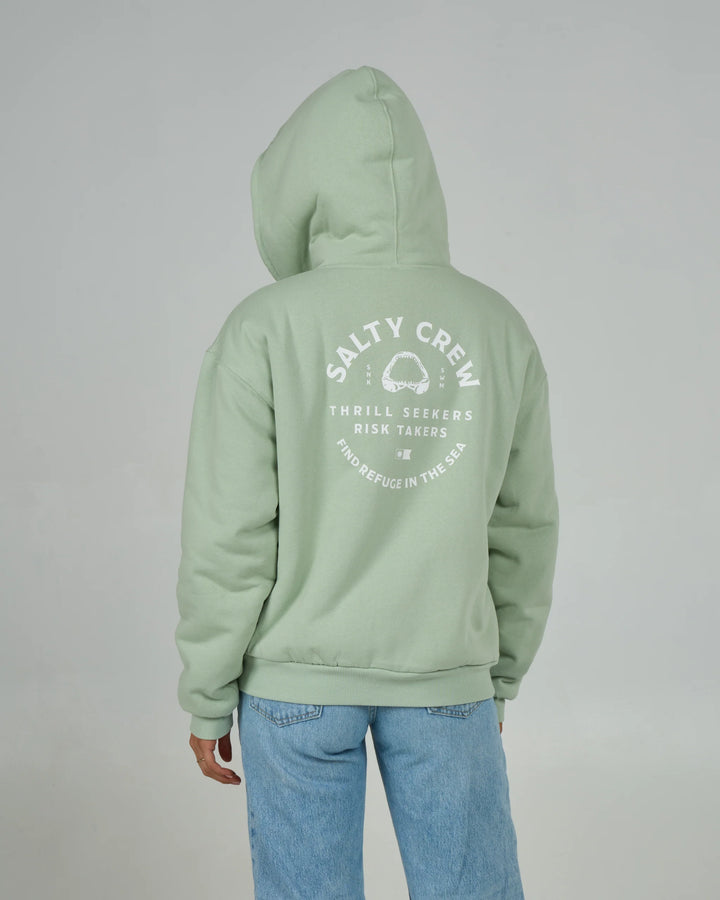 Chompers Zip Hoody - Meadow Green