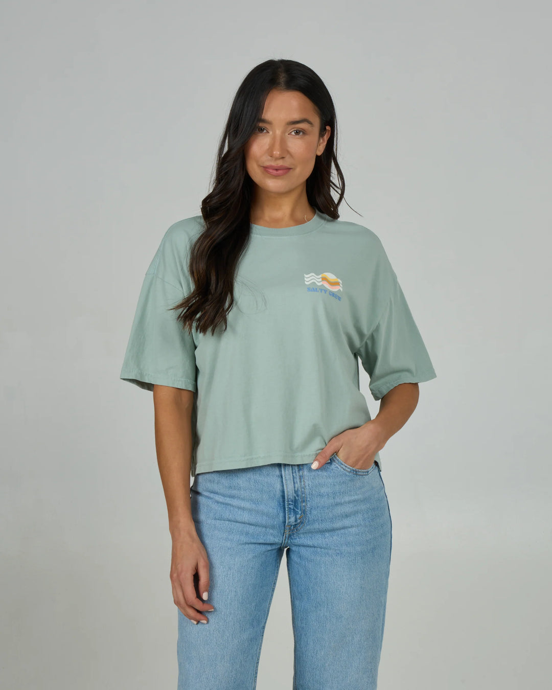 Waves Skimmer Tee - Meadow Green