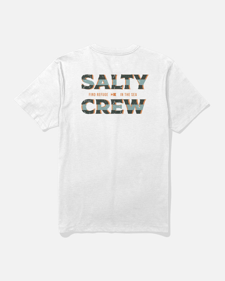 Offset S/S Tee - White
