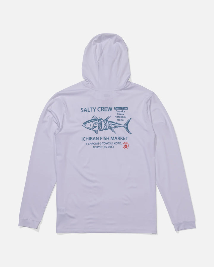 Fish Market Hood Sunshirt - White