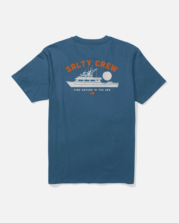 Overnight S/S Tee - Cast Blue
