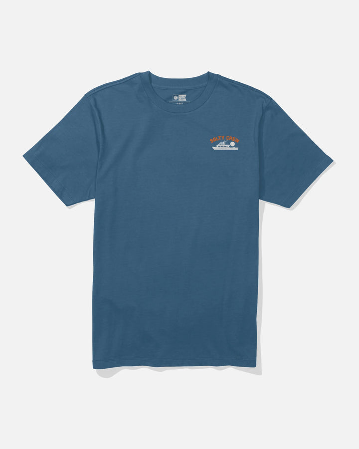 Overnight S/S Tee - Cast Blue