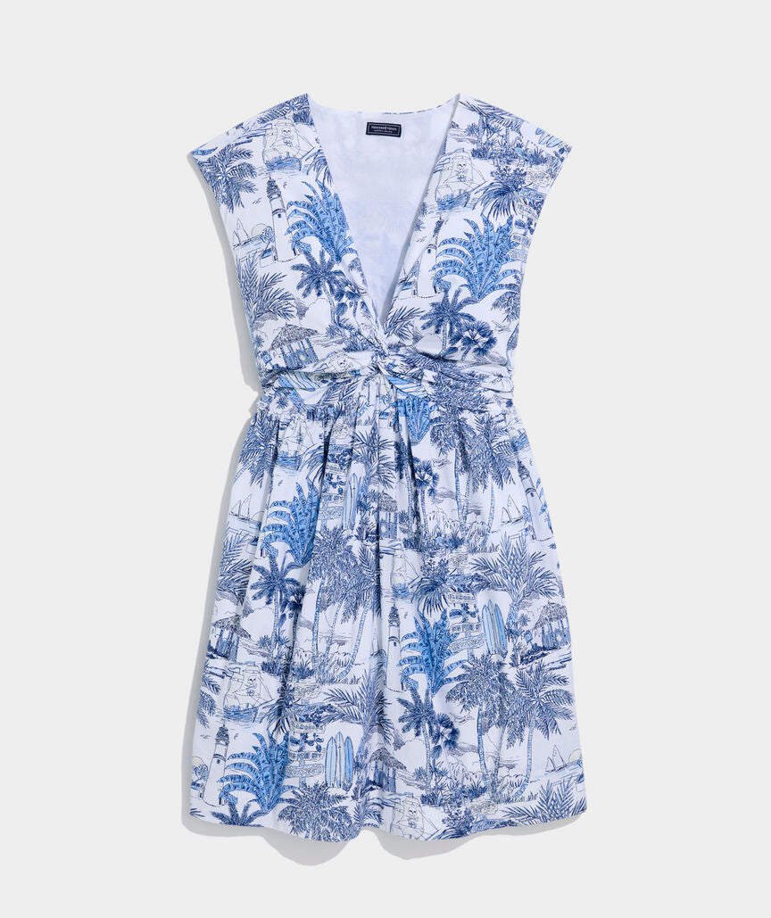Tasha Twist Dress - White Cap