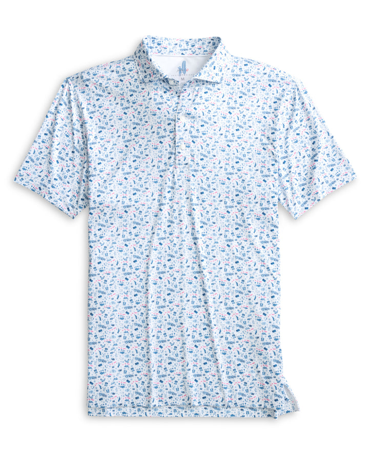 JO Merica Featherweight Performance Polo - Barracuda