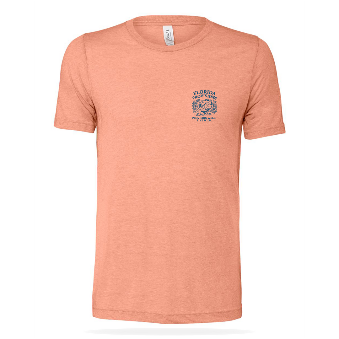 Beach Chair Gator S/S Tee - Coral