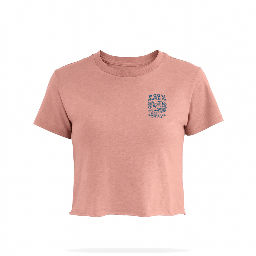 Beach Chair Gator Crop - Dessert Pink