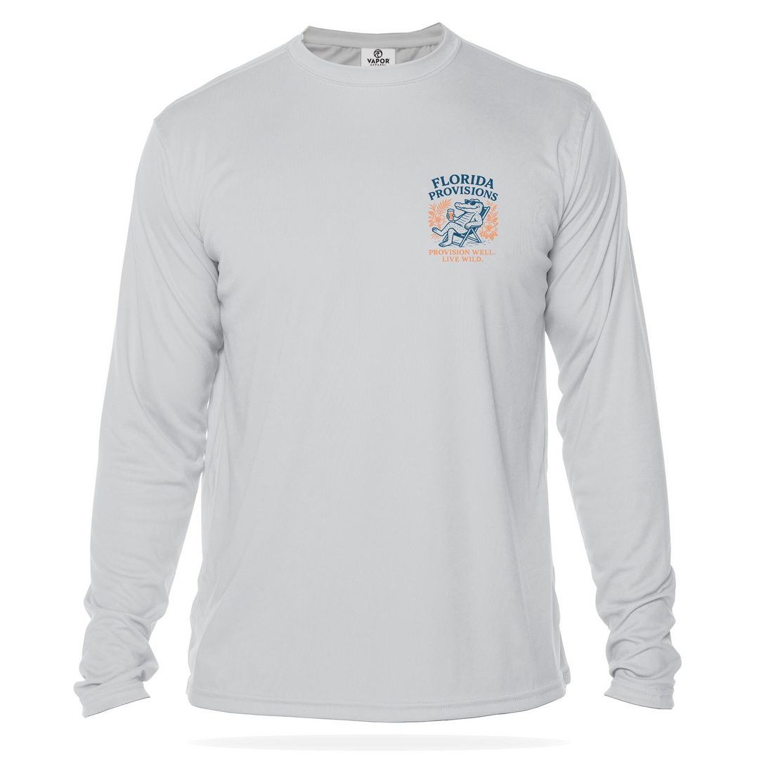 Beach Chair Gator L/S Performance - Silver