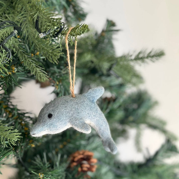 Dolphin Felt Ornament