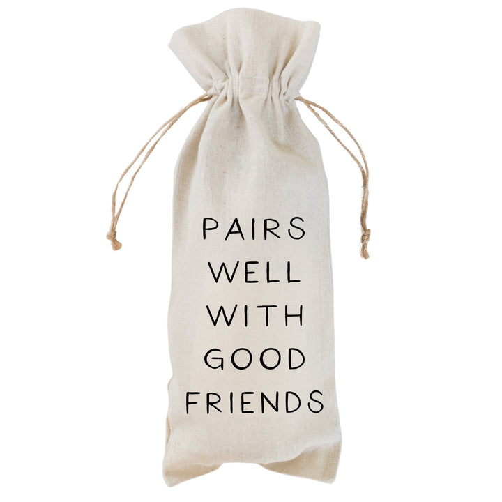 Pairs Well Wine Bag: Natural Cotton/Linen