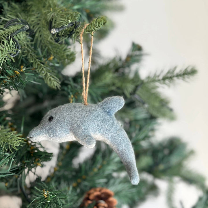Dolphin Felt Ornament