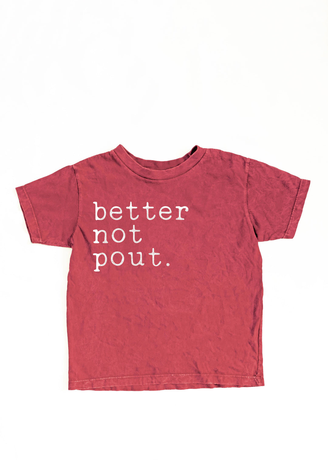 Better Not Pout Toddler Tee - Cardinal