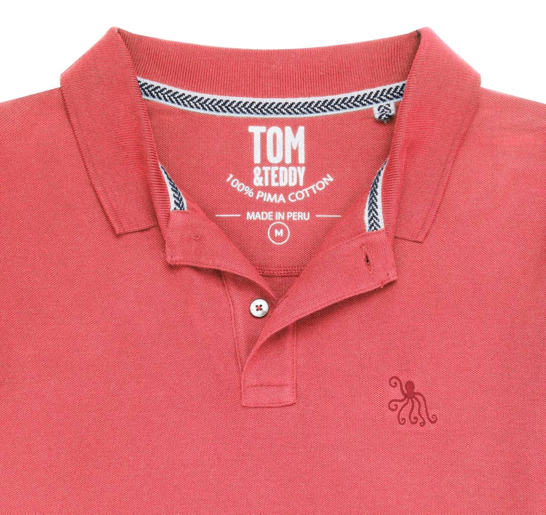 Pima Cotton Polo - Watermelon