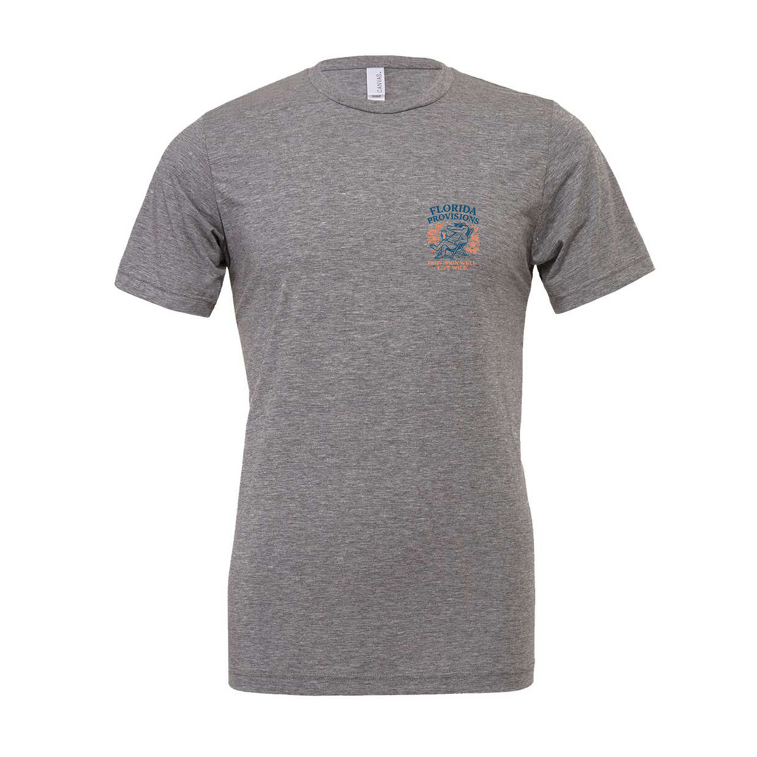 Beach Chair Gator S/S Tee - Grey