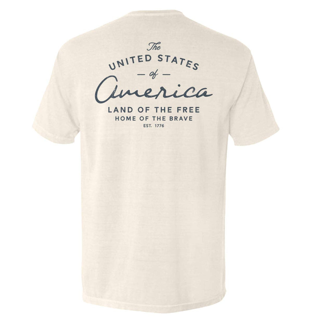 United States Of America Tee - Ivory